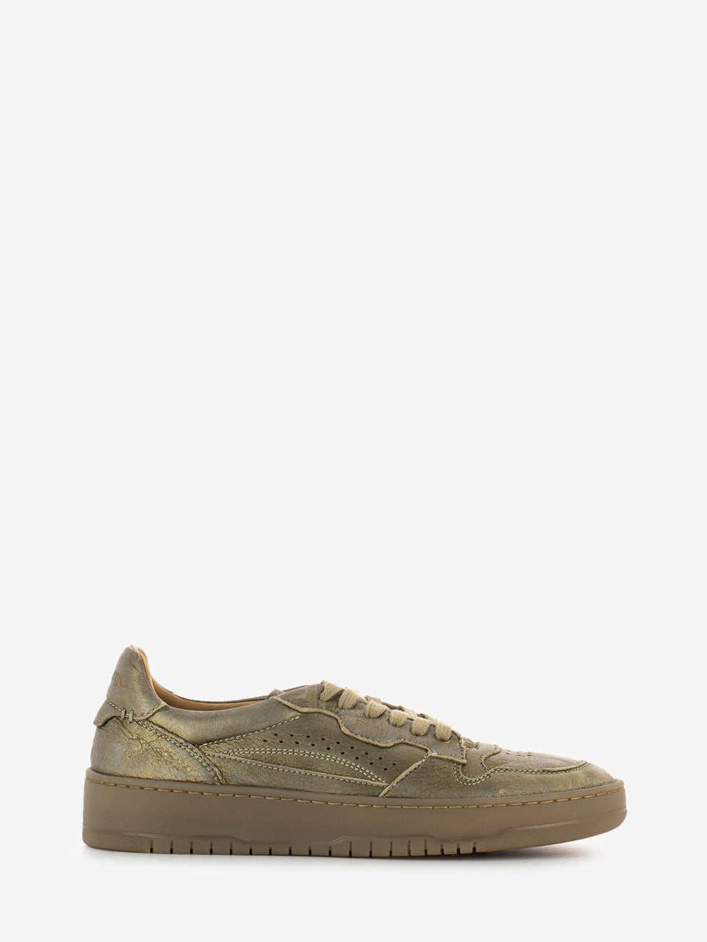 Sneakers nabuk laminato bronzo
