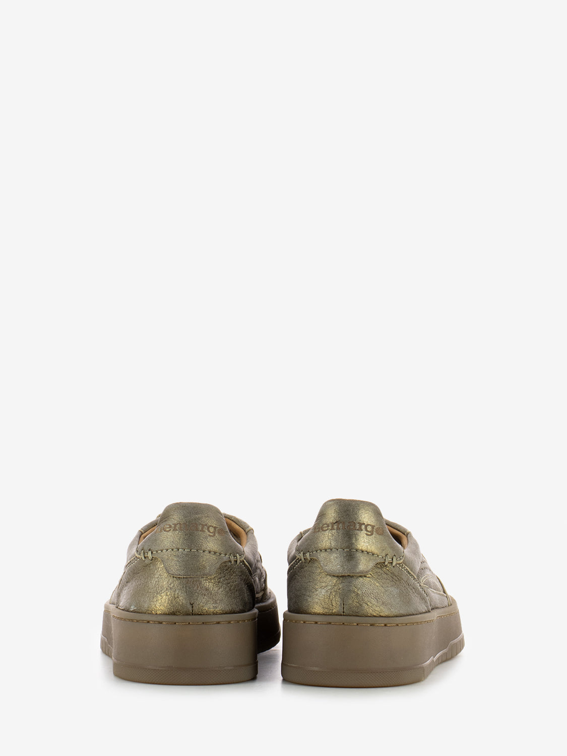 Sneakers nabuk laminato bronzo