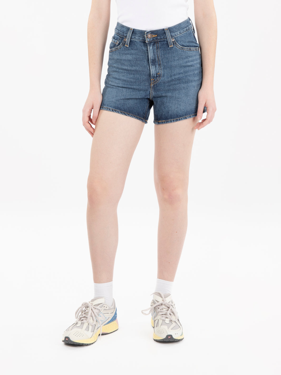 80s Mom Shorts denim medio scuro