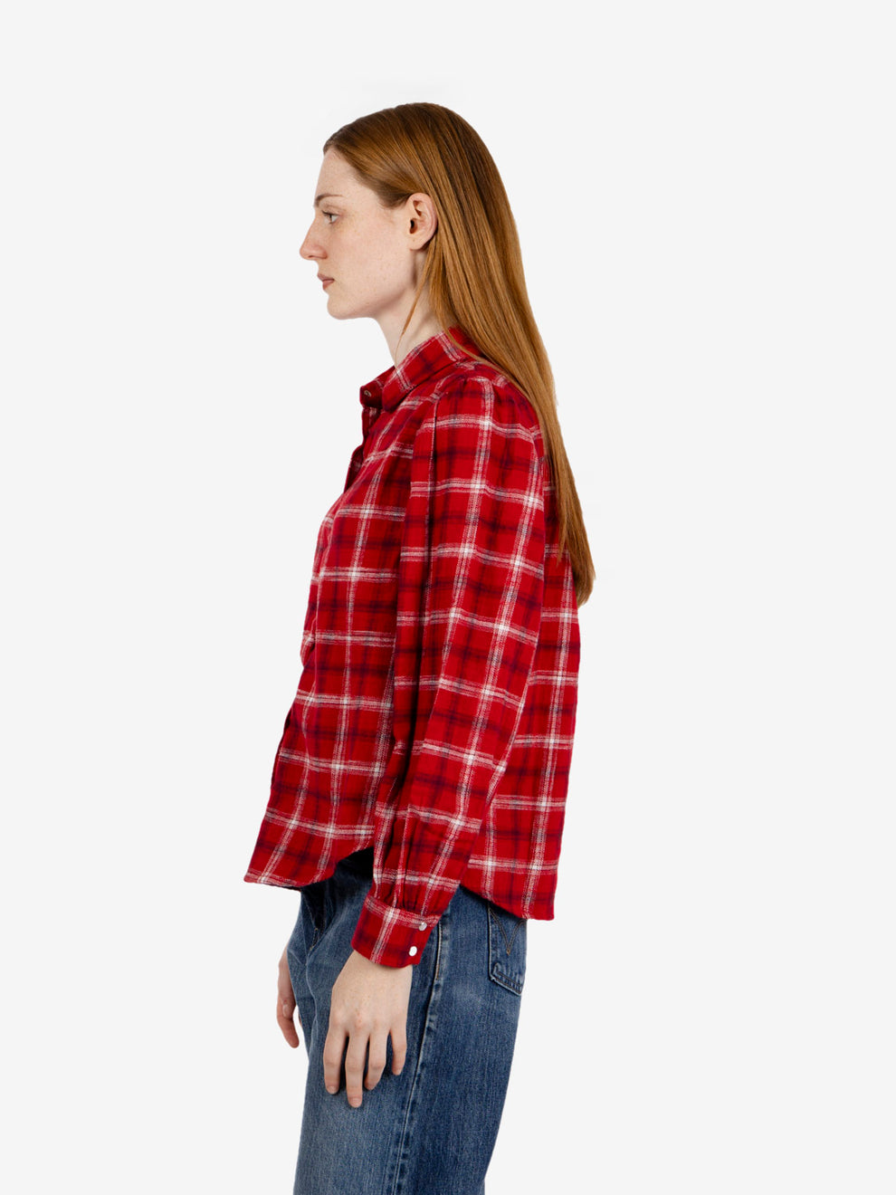 Juna western shirt Isolde Plaid V2 Emboldened - Rosso