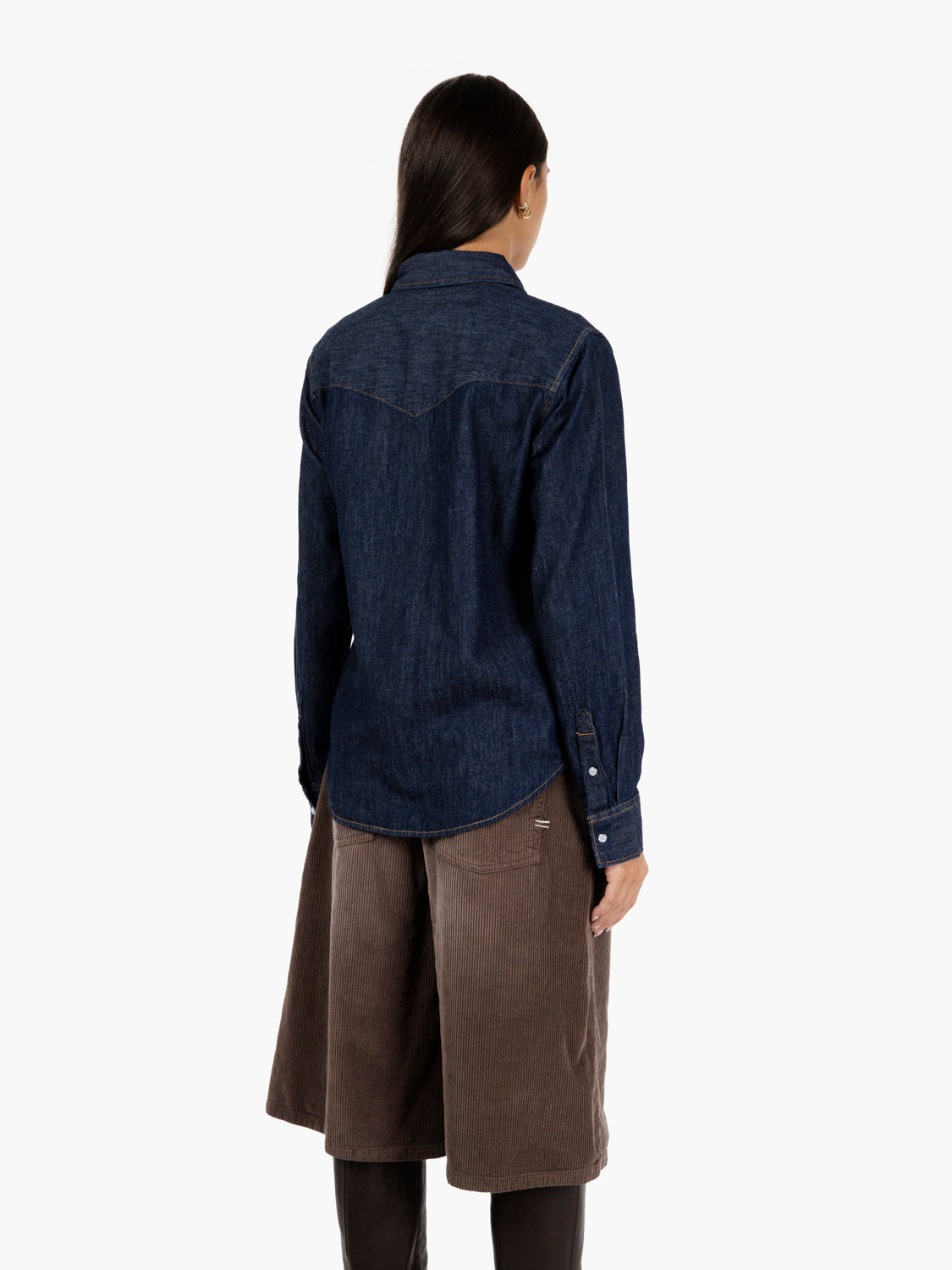 Shirt denim Icon Western blu