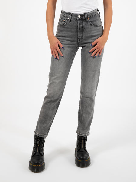 501® Original Cropped Gray Worn In