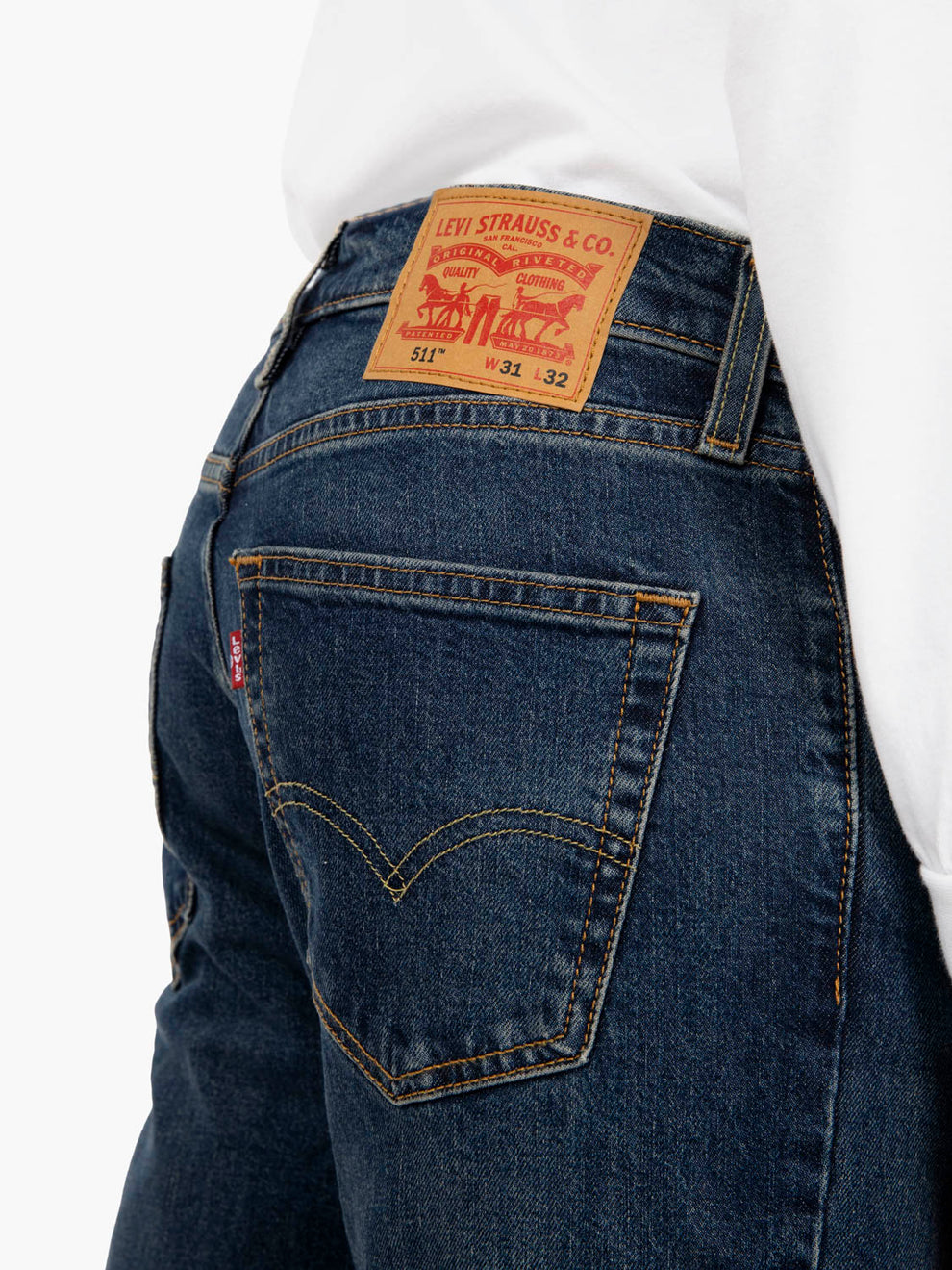 511 slim figure denim scuro