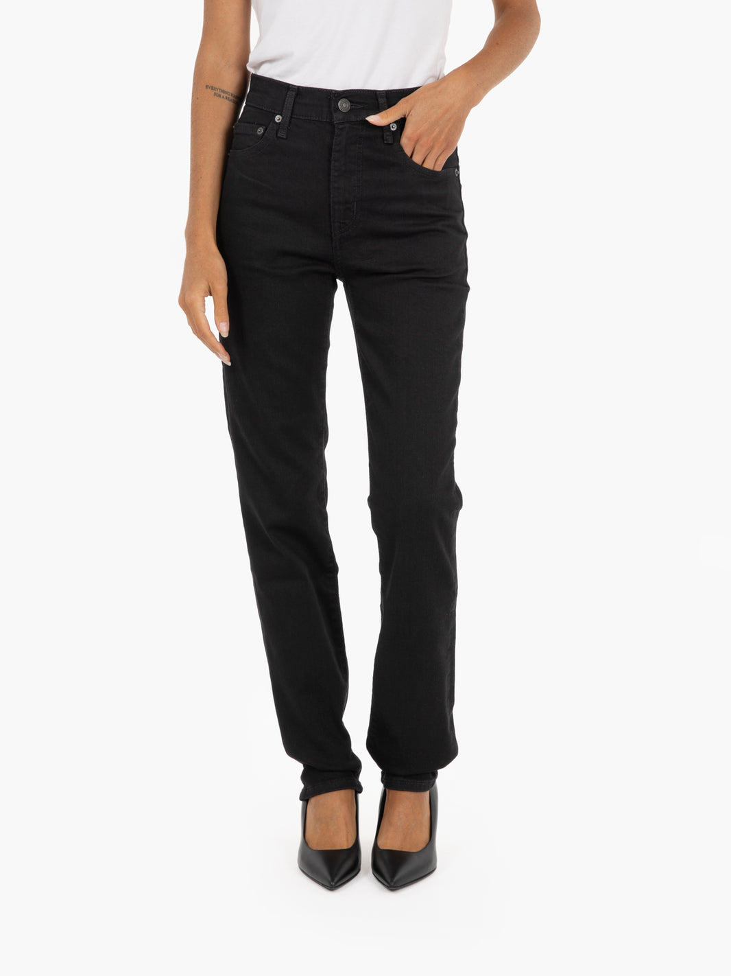 724 High Rise denim black 