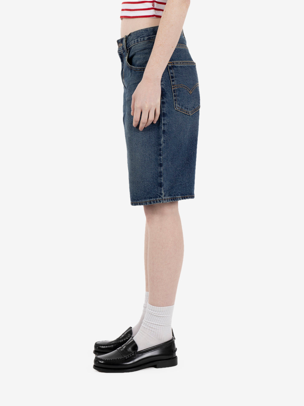 Baggy dad short hinged heart