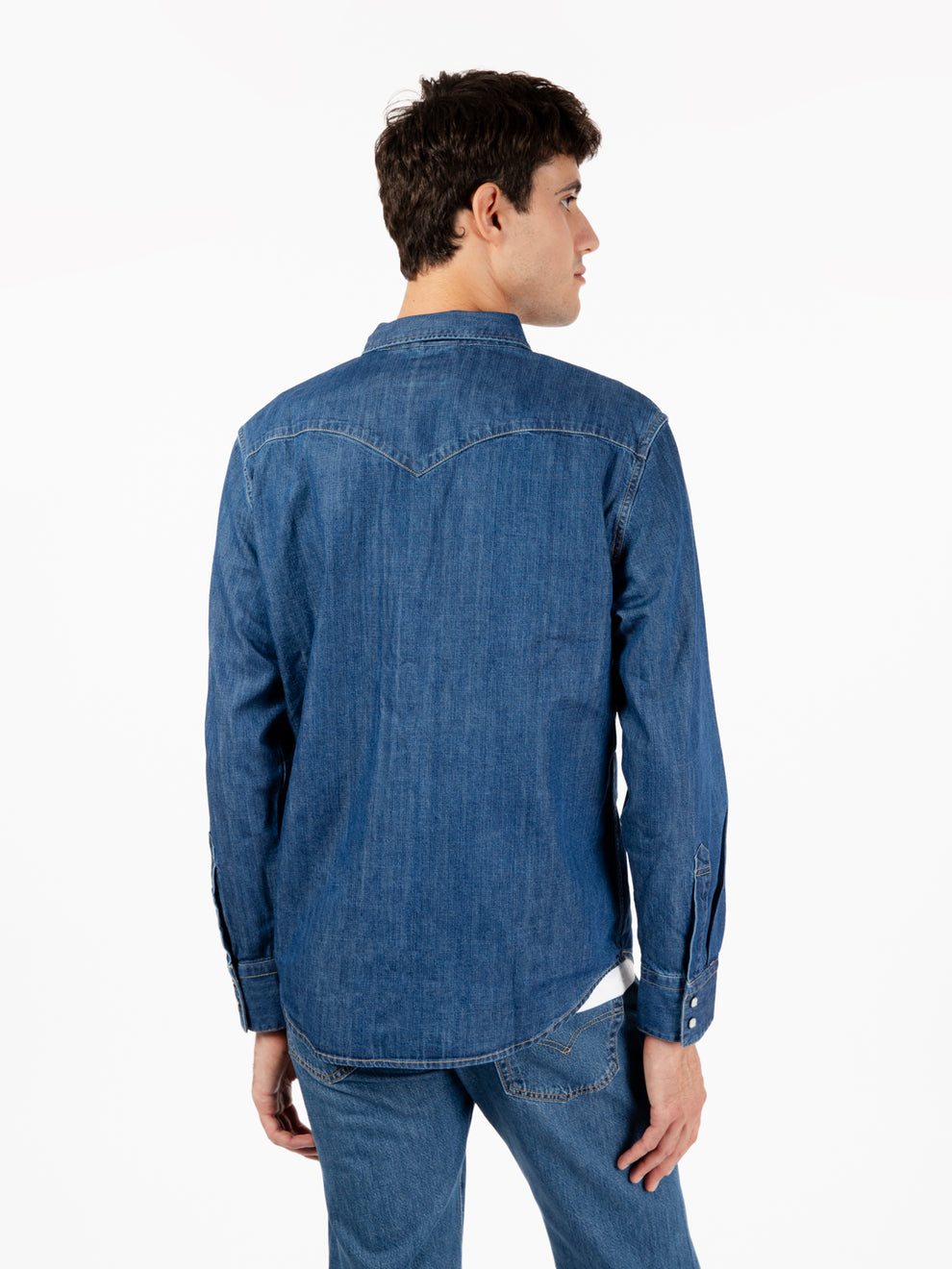 Camicia Barstow Western standard Lower Haight blu