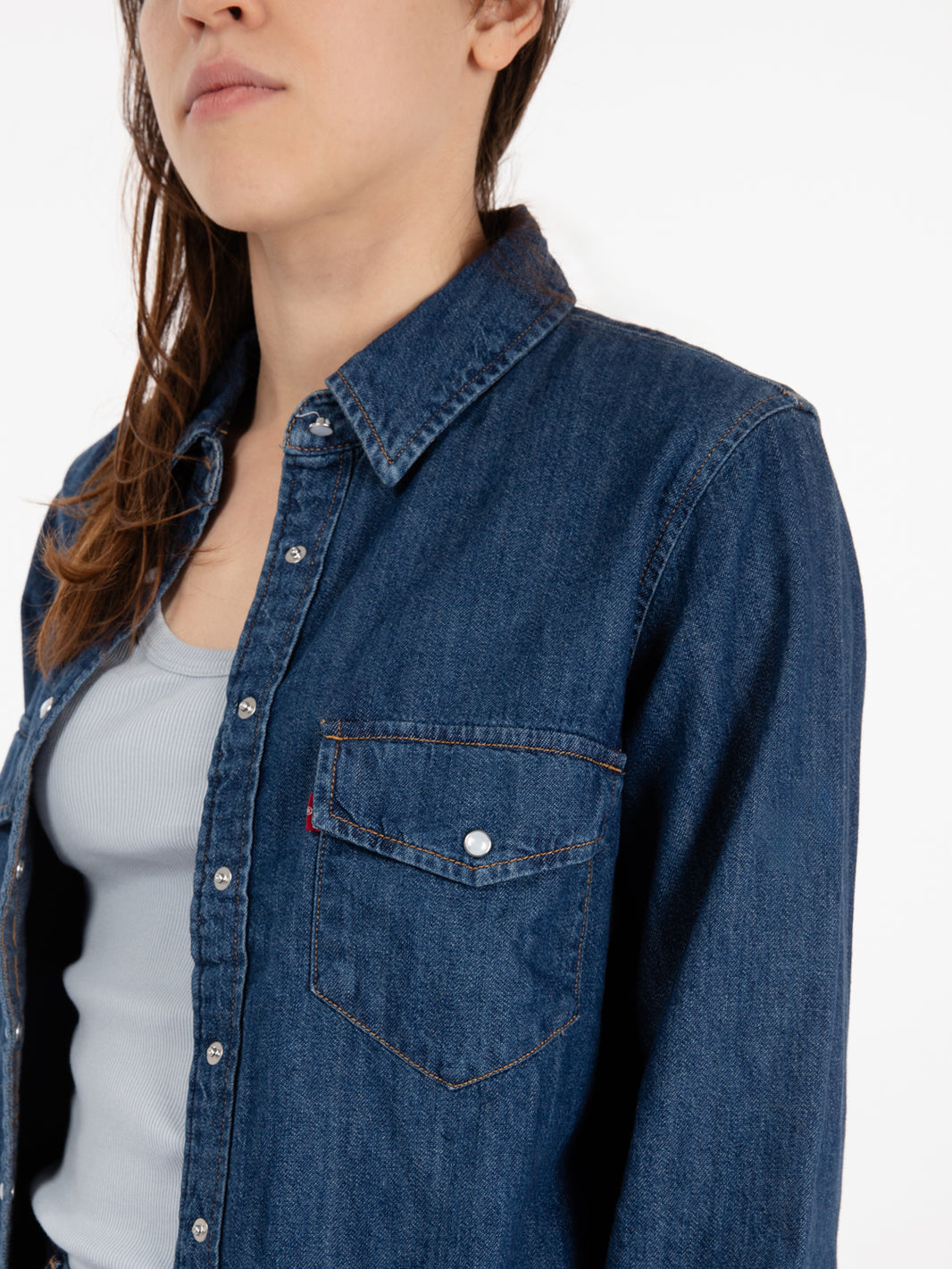 Camicia Iconic Western Air Space 3 denim scuro
