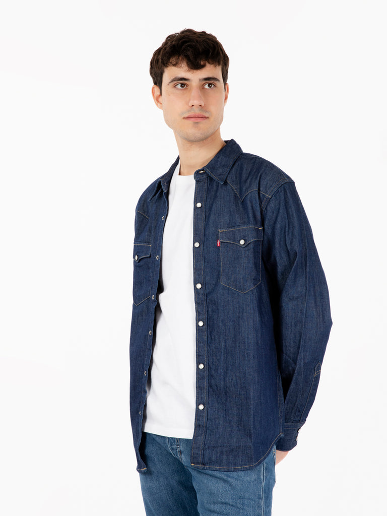 LEVI'S® - Camicia Western Barstow Red Cast Rinse Marbled blue