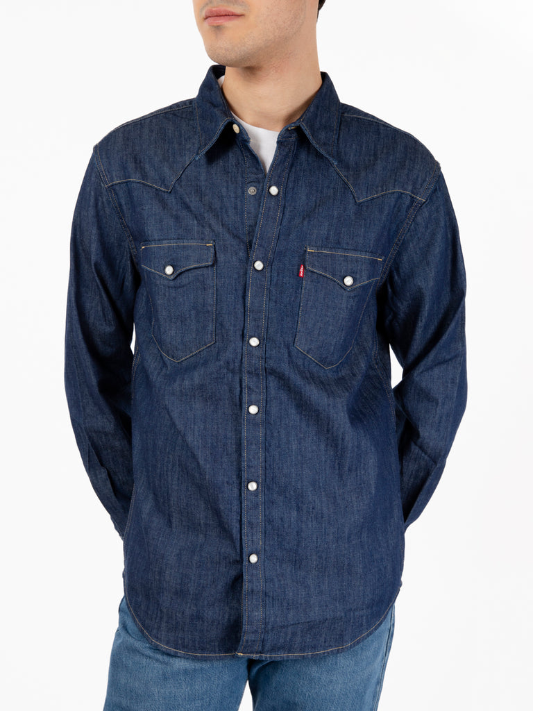 LEVI'S® - Camicia Western Barstow Red Cast Rinse Marbled blue