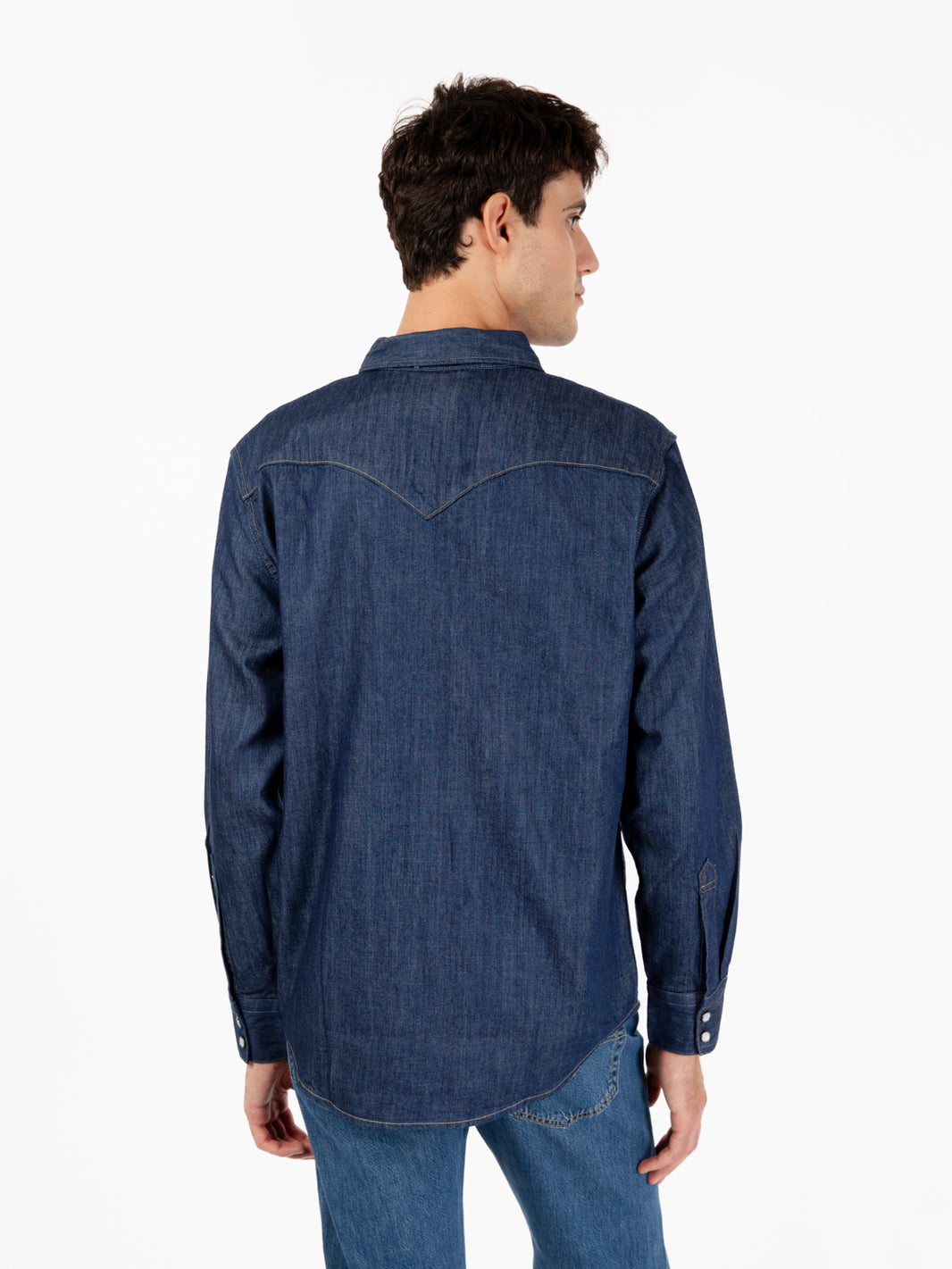 Barstow Red Cast Rinse Marbled blue Western Shirt