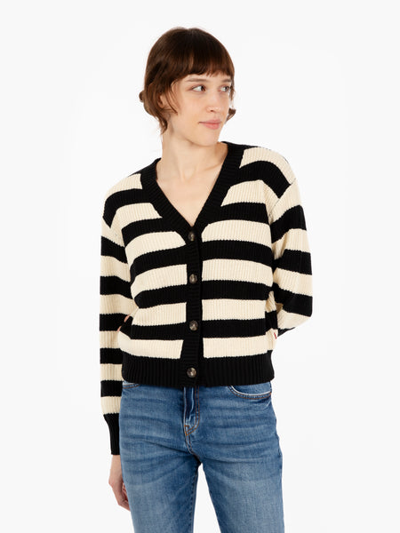 Cardigan Snowflake cardigan butterfly stripe caviar