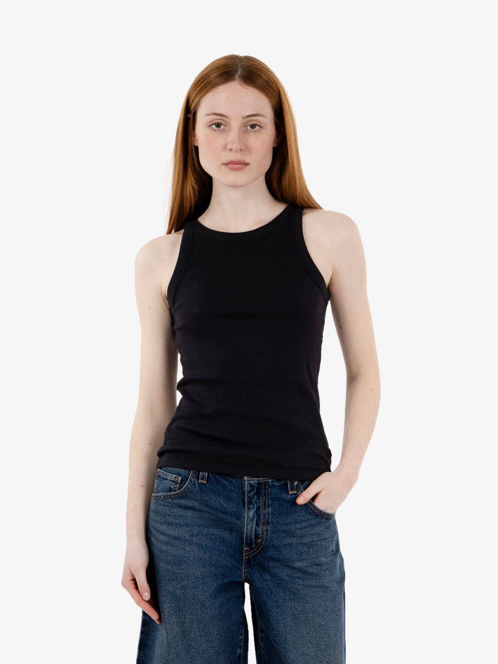Essential Racer tank caviar