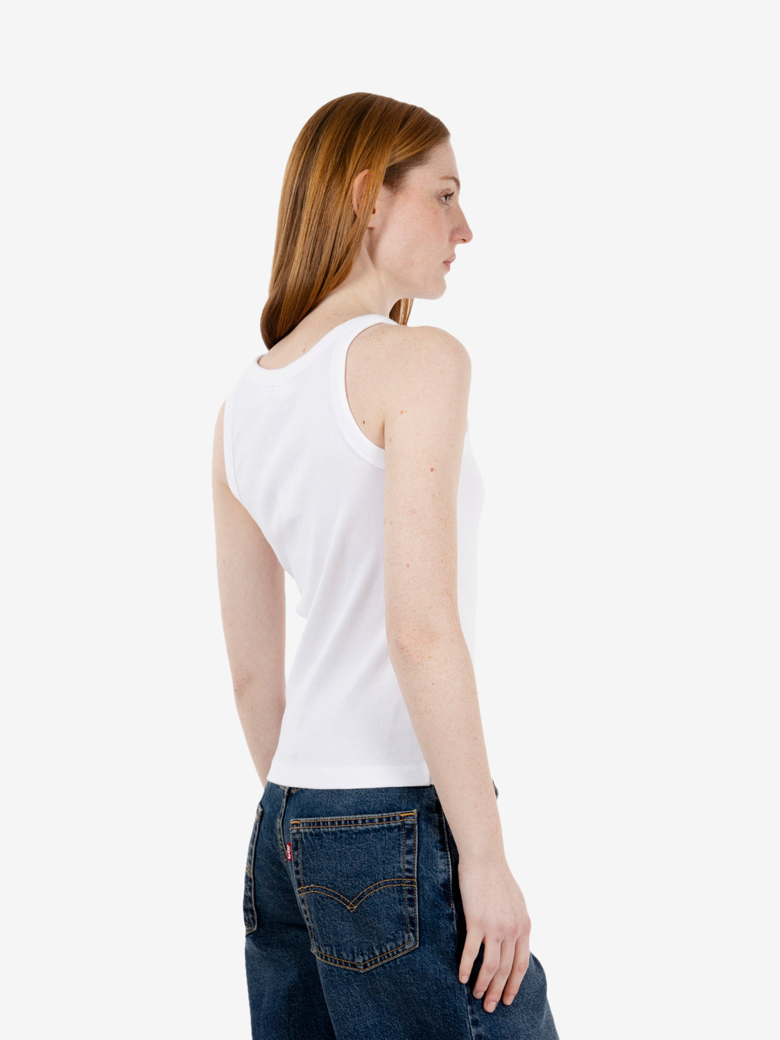 Essential Racer tank white