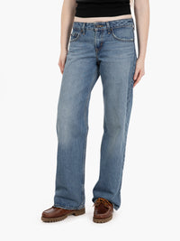 Low Loose Recused city denim blue stone