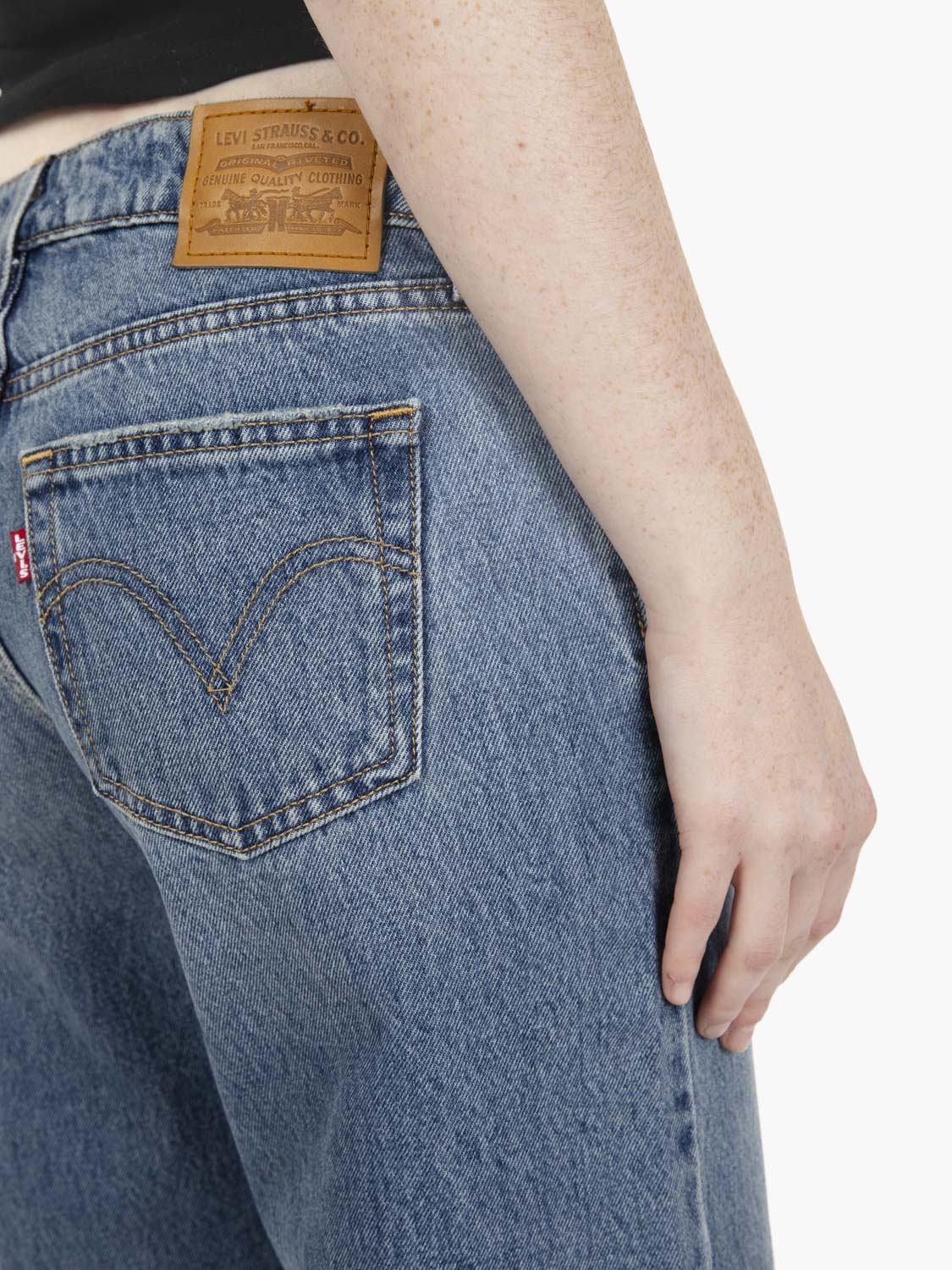 Low Loose Recused city denim blue stone