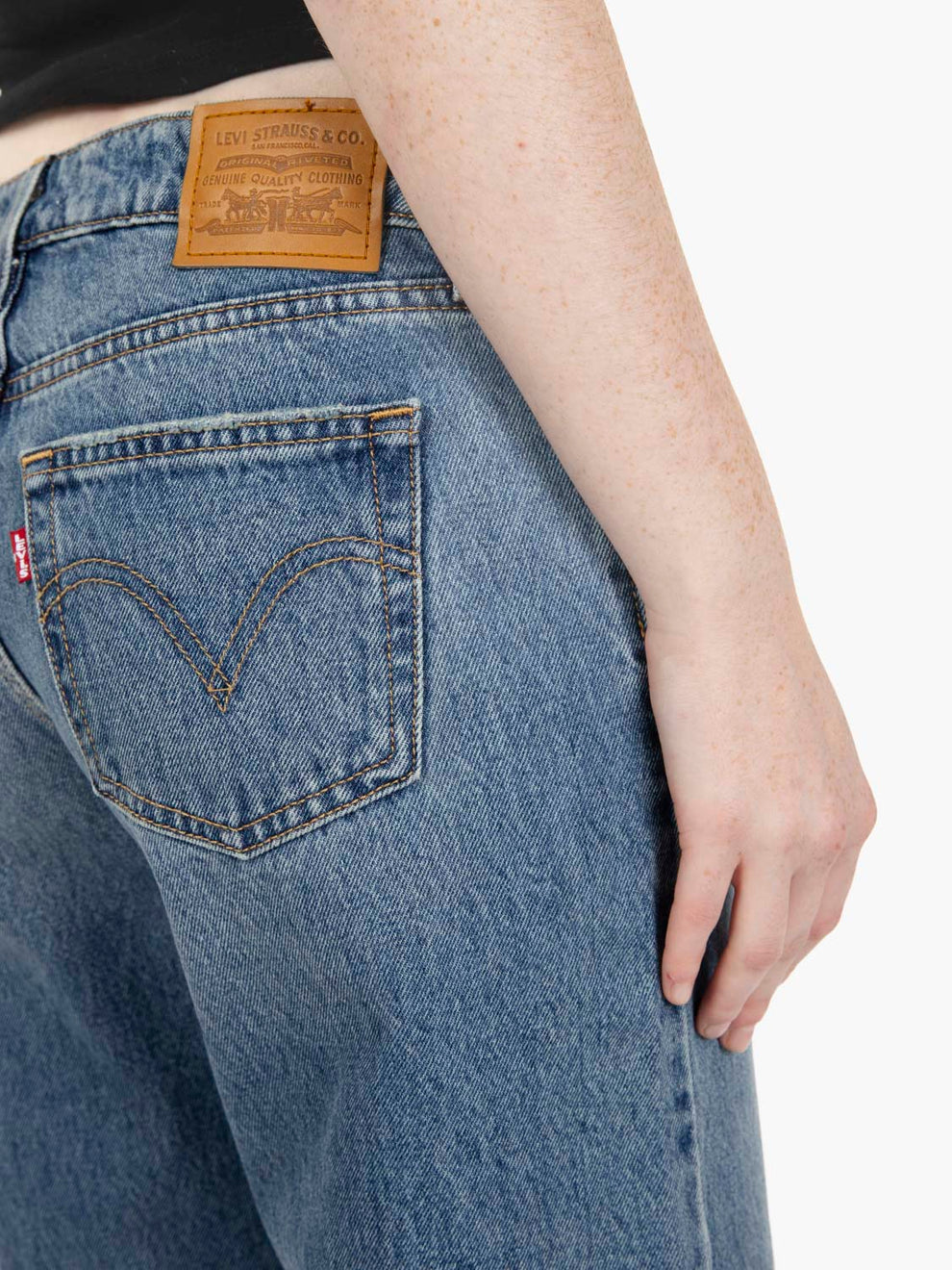 Low Loose Recused city denim blue stone