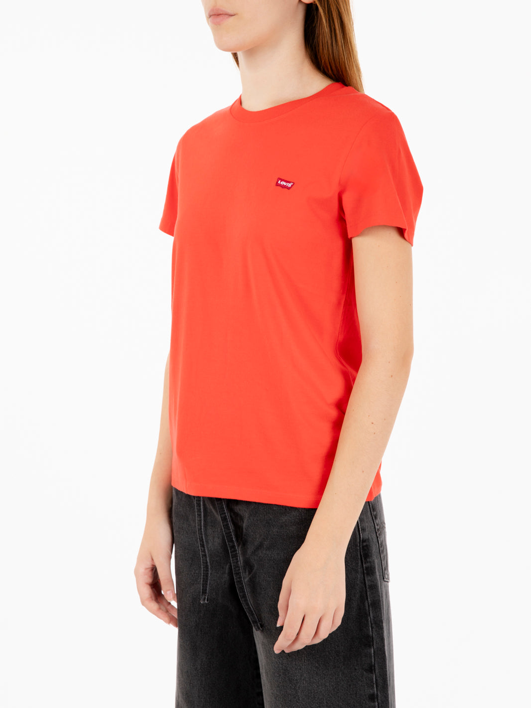 Perfect tee poppy red cotton
