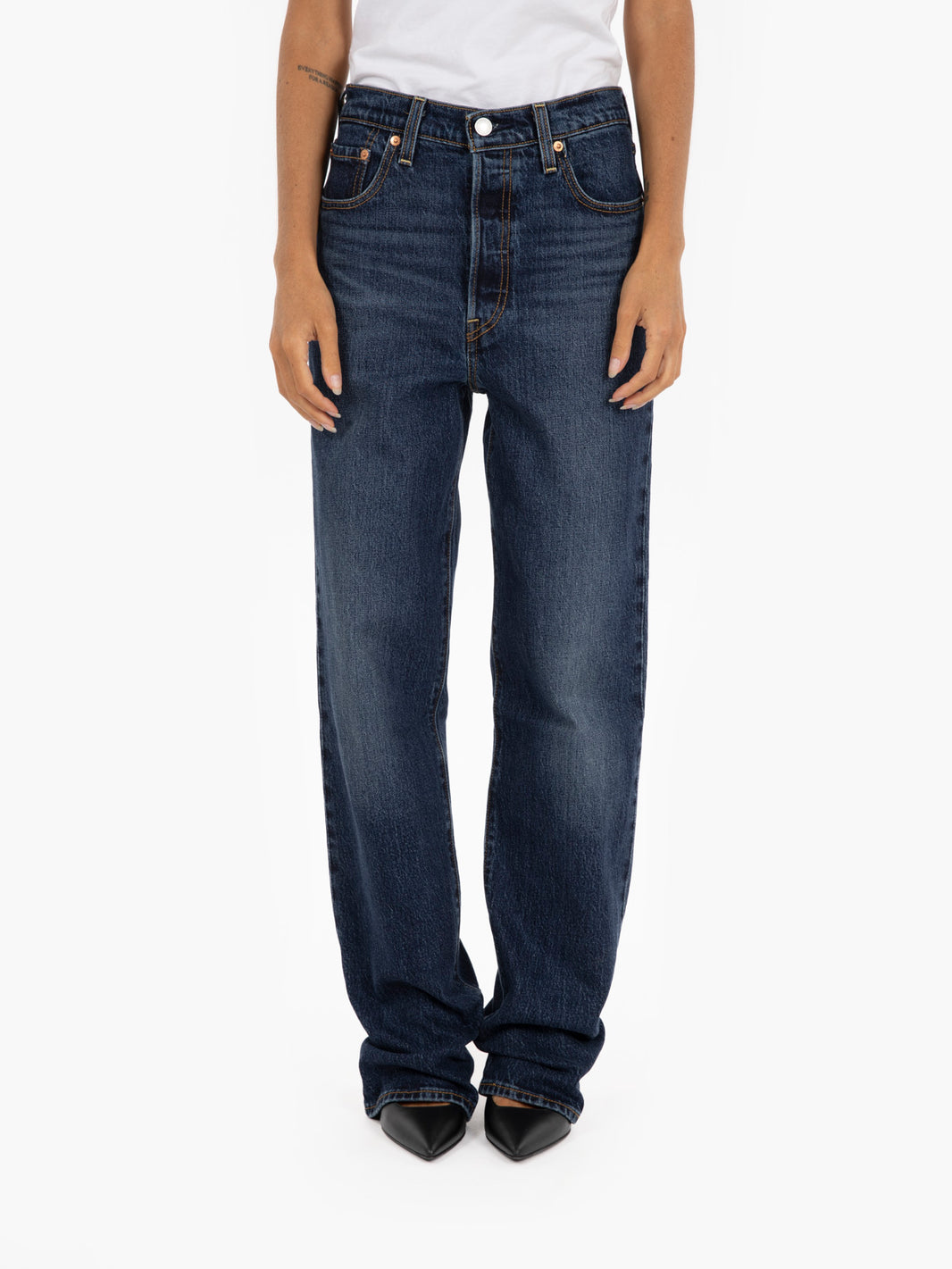Dark denim ribcage