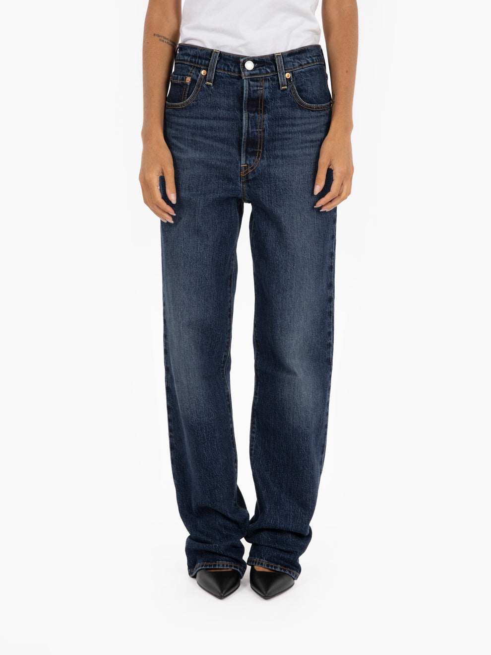 Dark denim ribcage