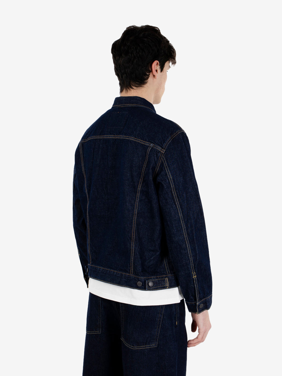 The trucker jacket blu