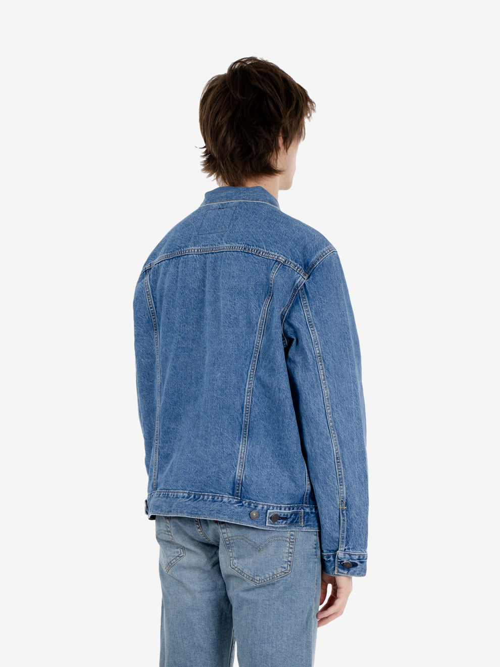 The trucker jacket washed away - blu