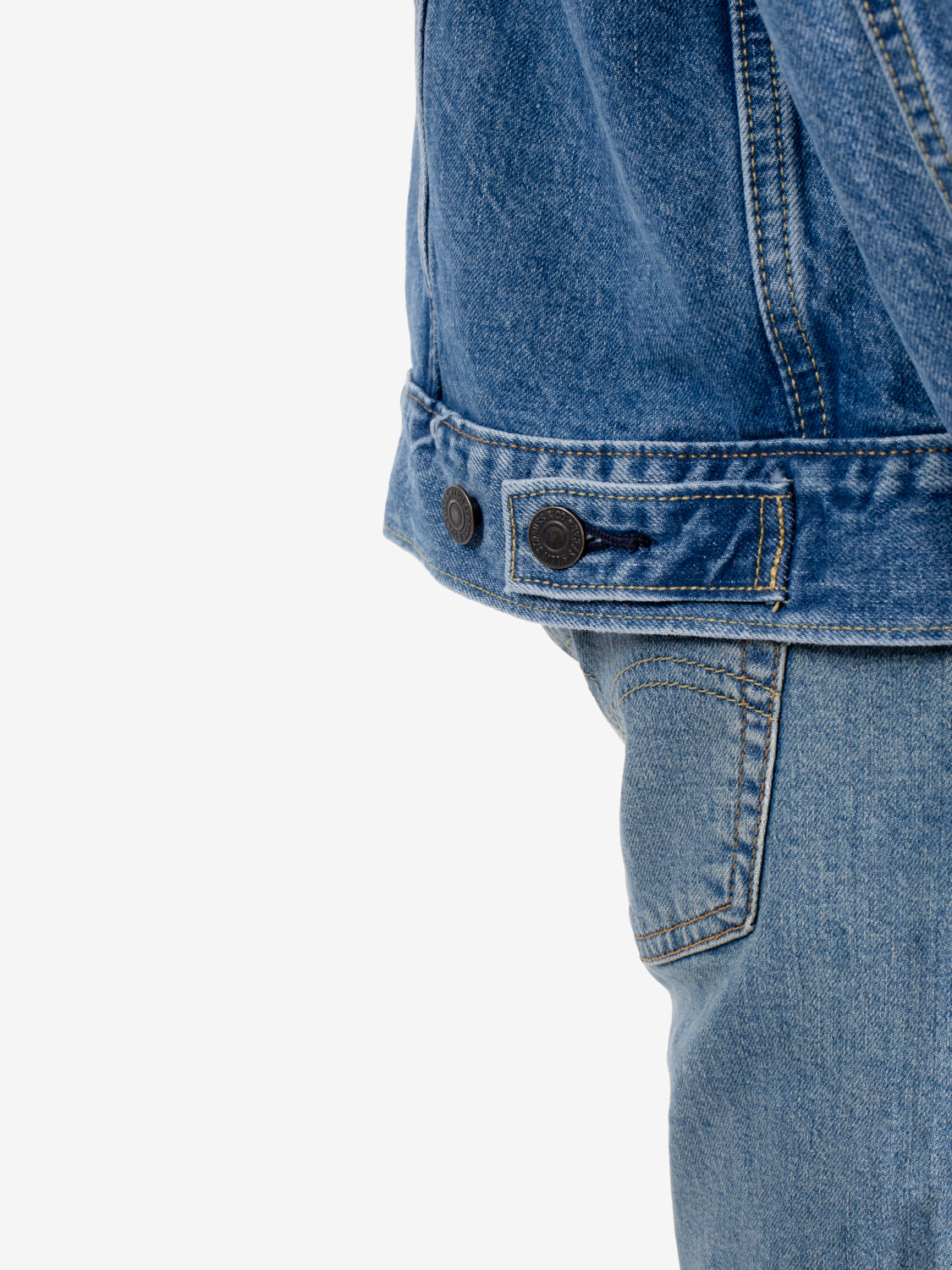 The trucker jacket washed away - blu