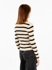 LEVI'S - Tulip Cardigan redwood stripe creme brulee