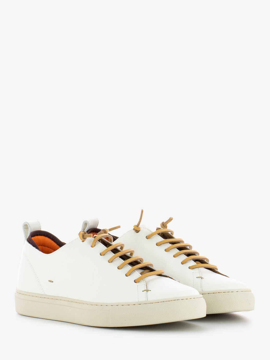 Sneakers Riva Classica in pelle latte