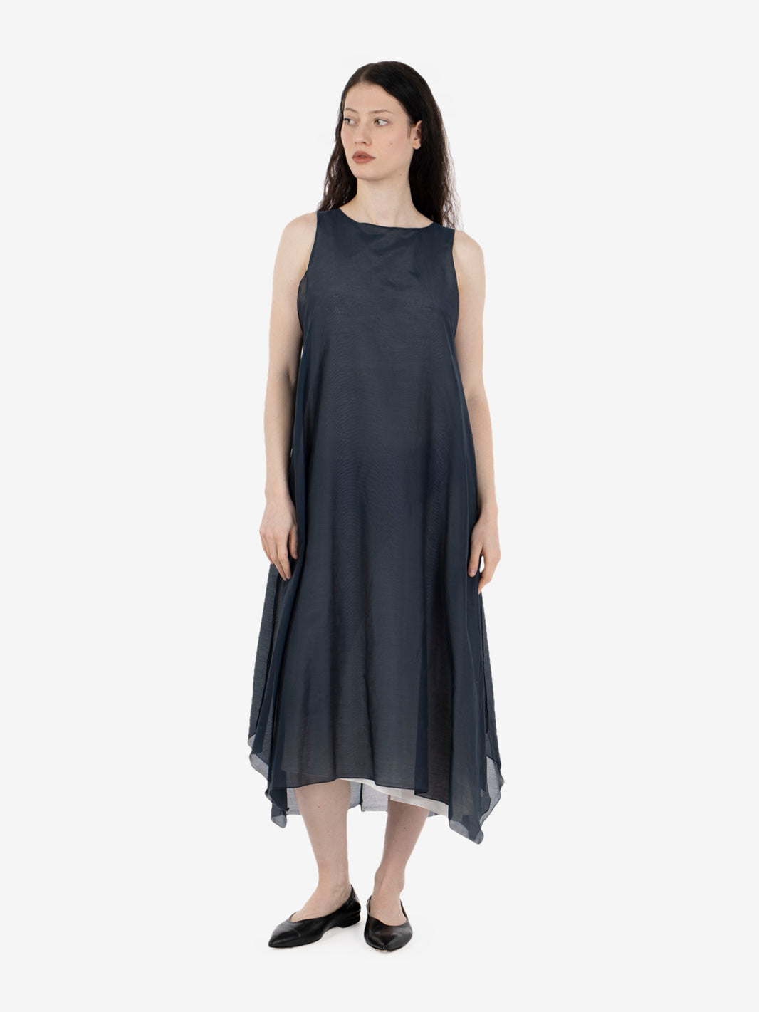 Alia midi dress abyss / pumice
