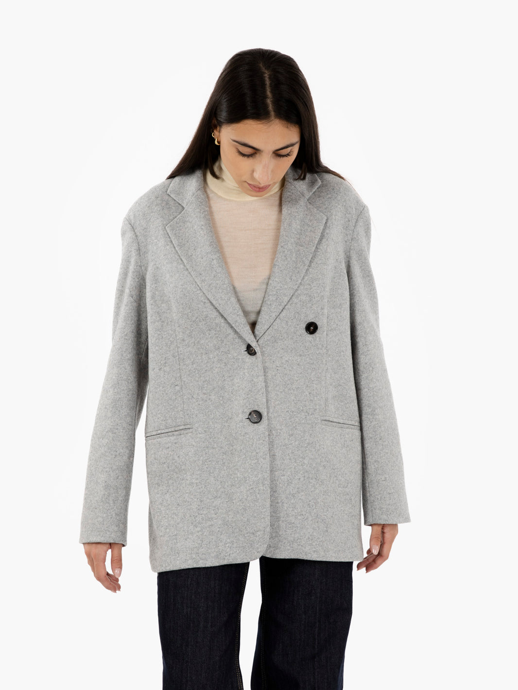 Timothy Grey Wool Blazer