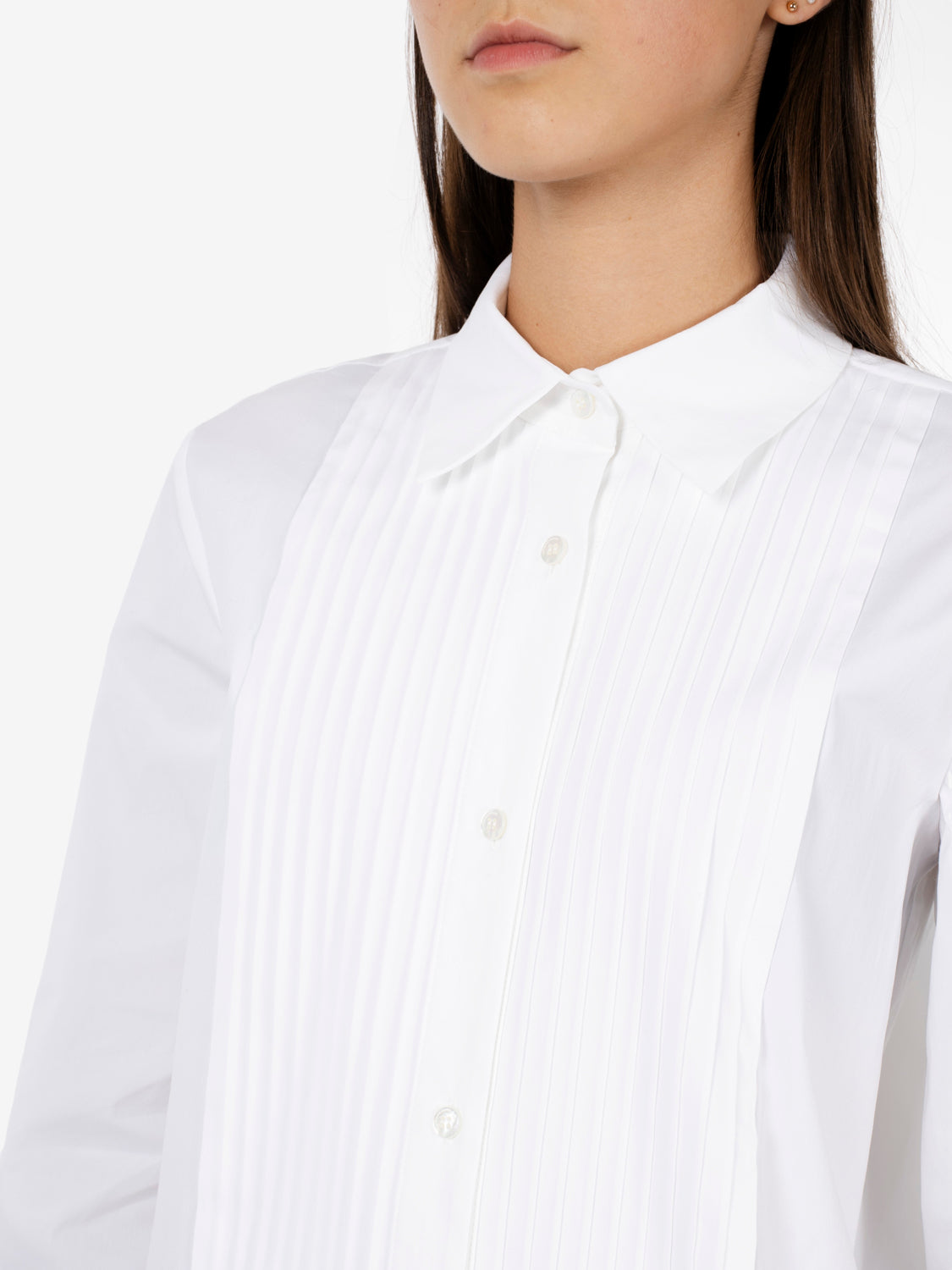 Camicia Opal plissè bianca