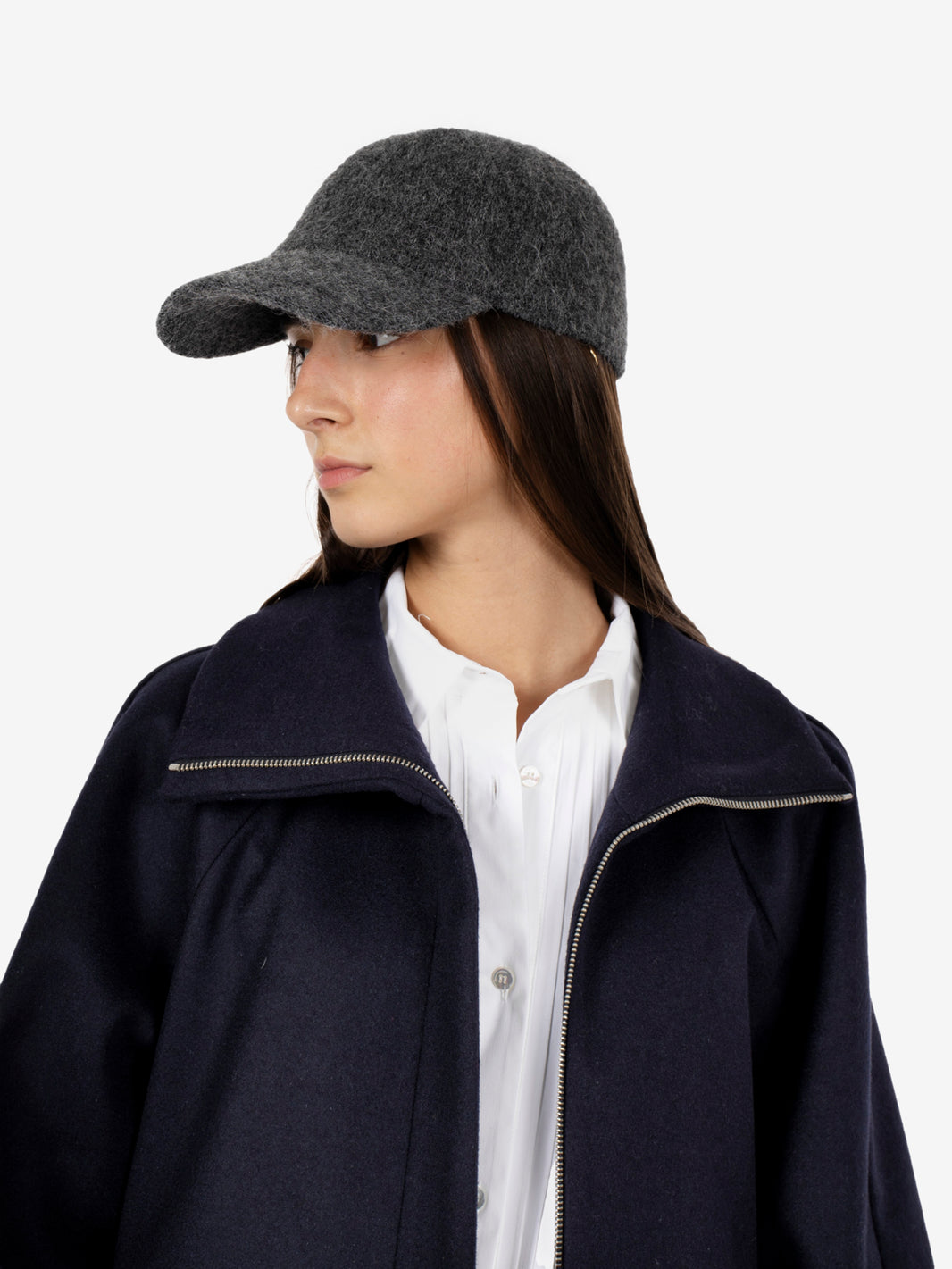 Cappello Melanie furry grigio medio melange