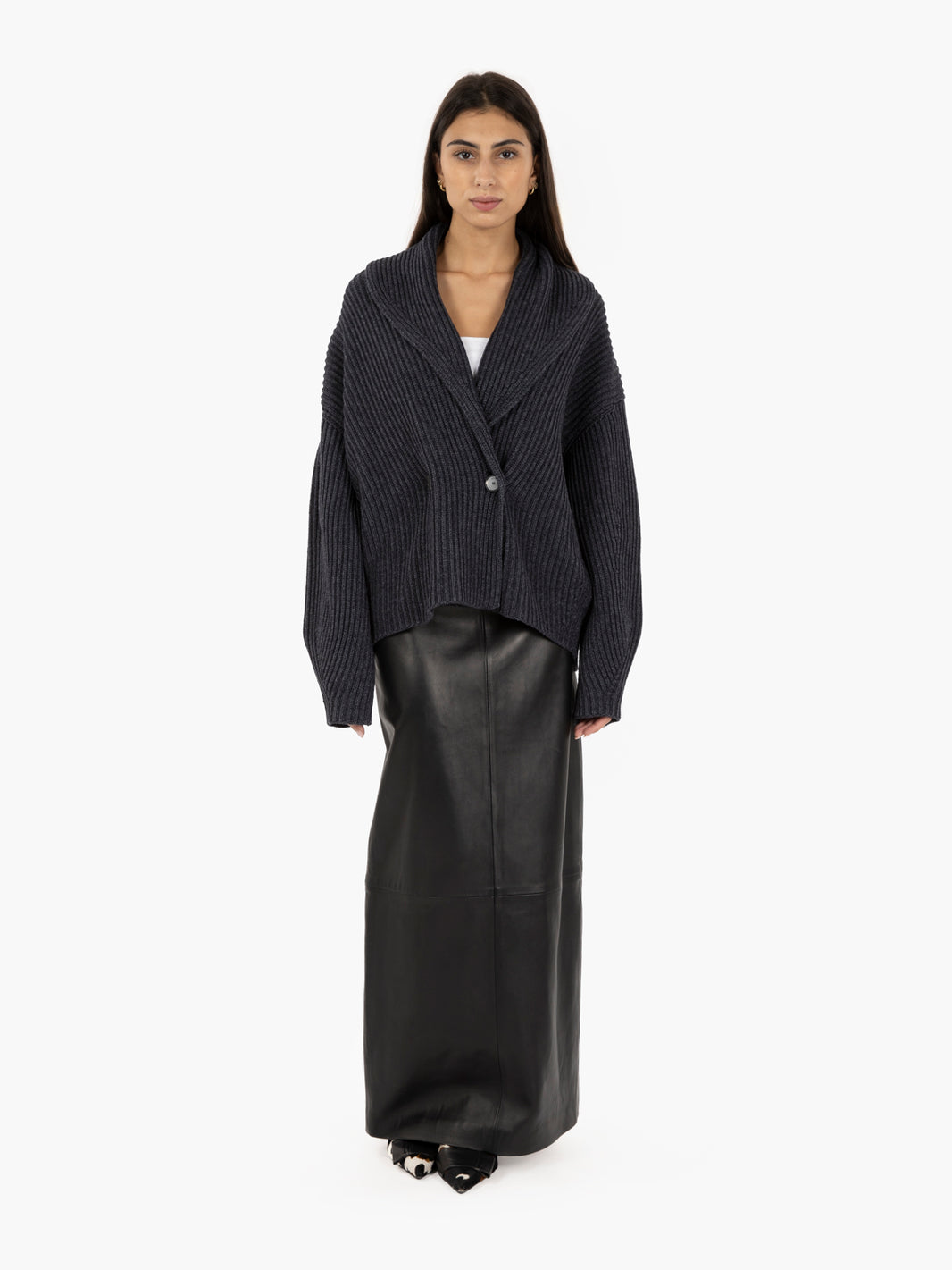 Ezra Charcoal Corduroy Coat