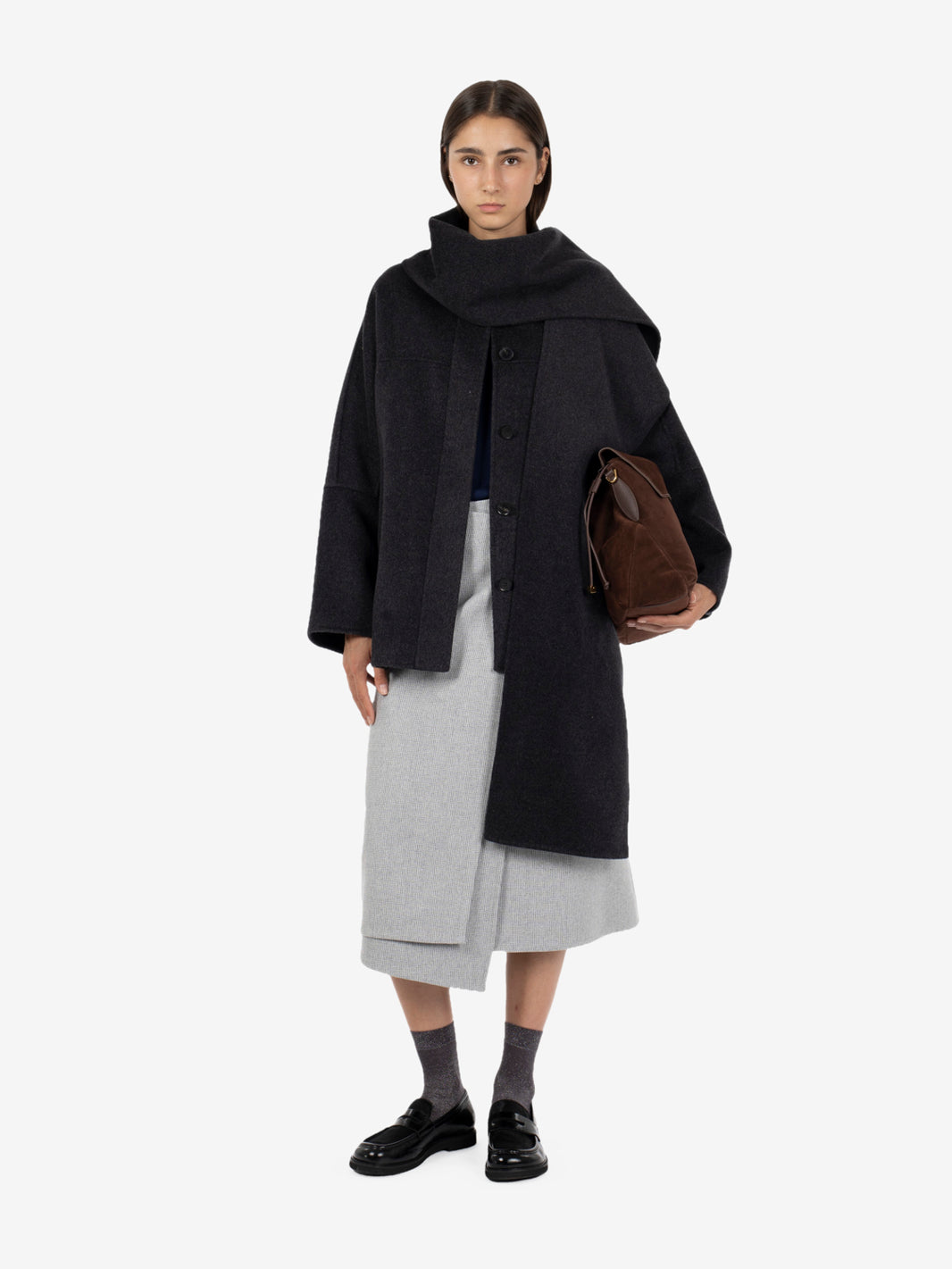 Cappotto corto William antracite