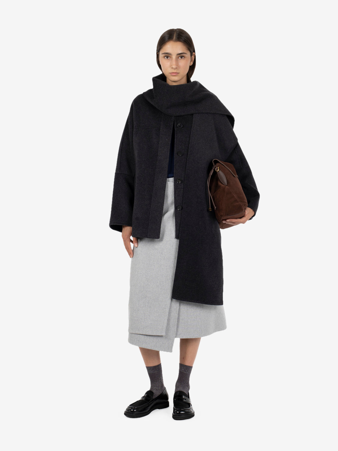 Cappotto corto William antracite