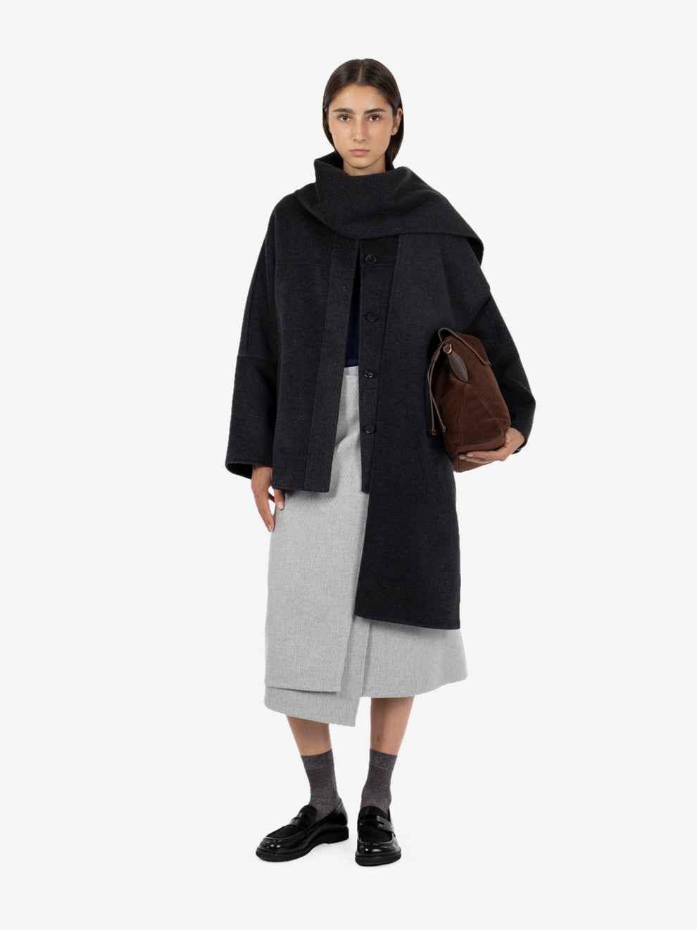 Cappotto corto William antracite