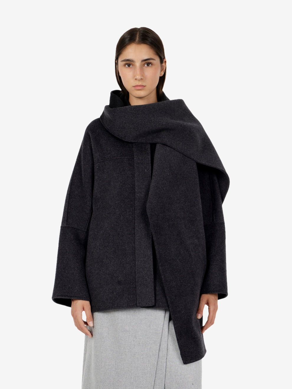 Cappotto corto William antracite