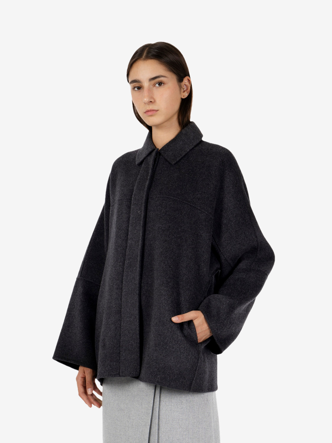 Cappotto corto William antracite