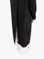 LIVIANA CONTI - Cappotto lungo con maxi tasche nero