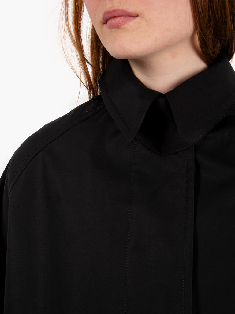 LIVIANA CONTI - Cappotto lungo con maxi tasche nero