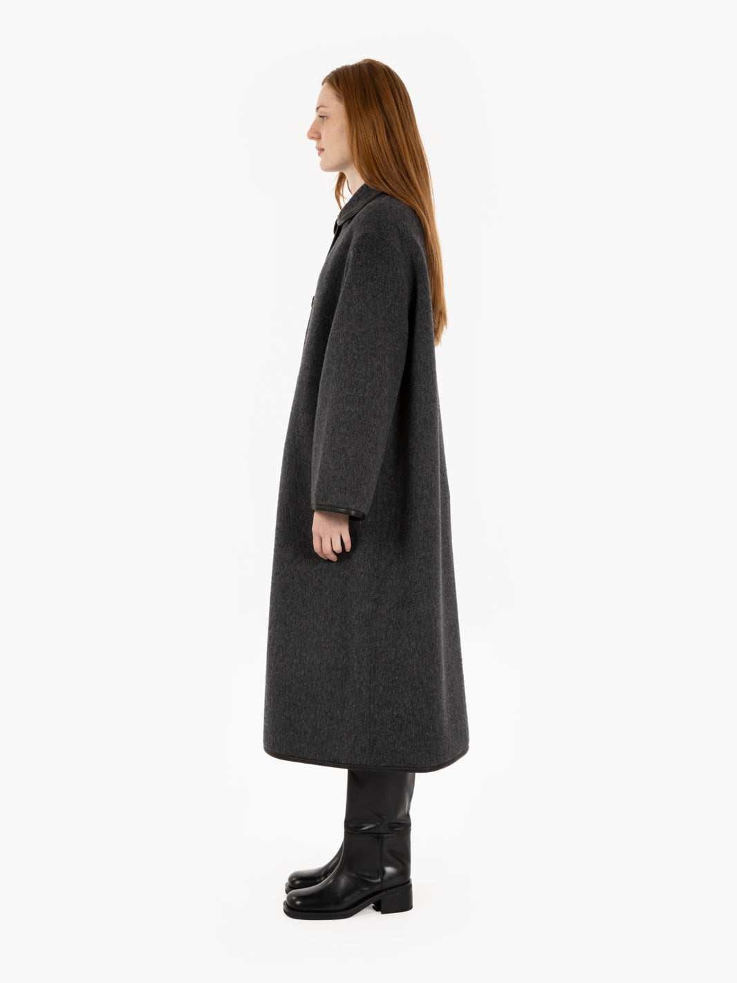 Orestis long grey coat
