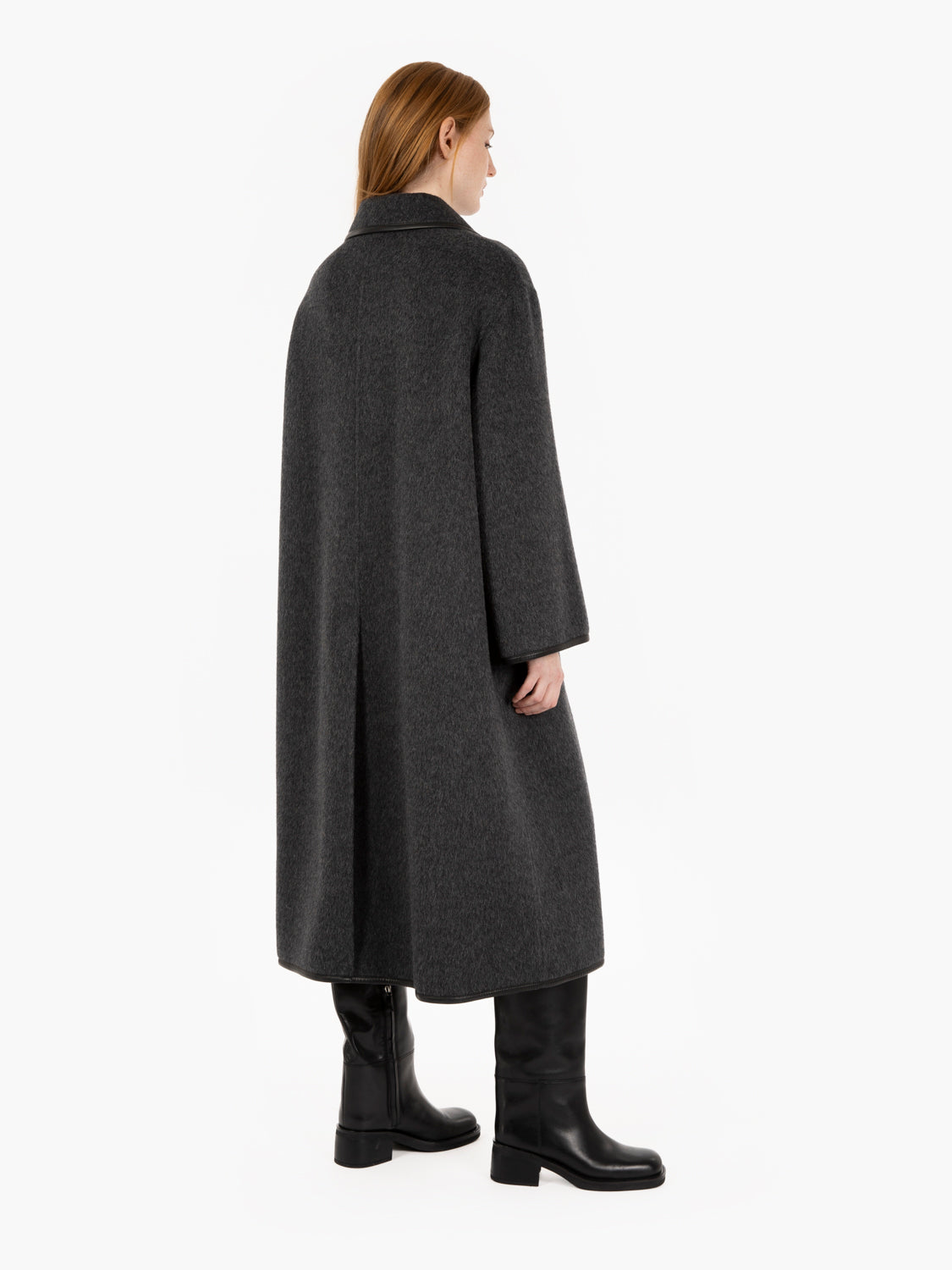 Orestis long grey coat