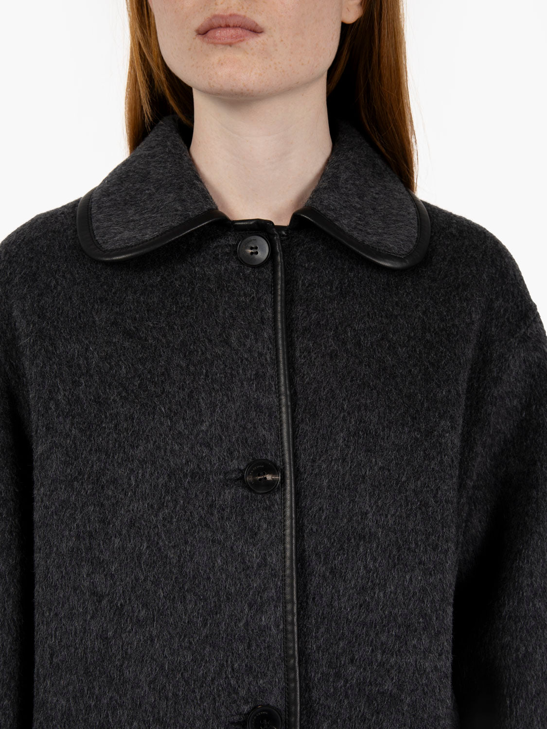 Orestis long grey coat