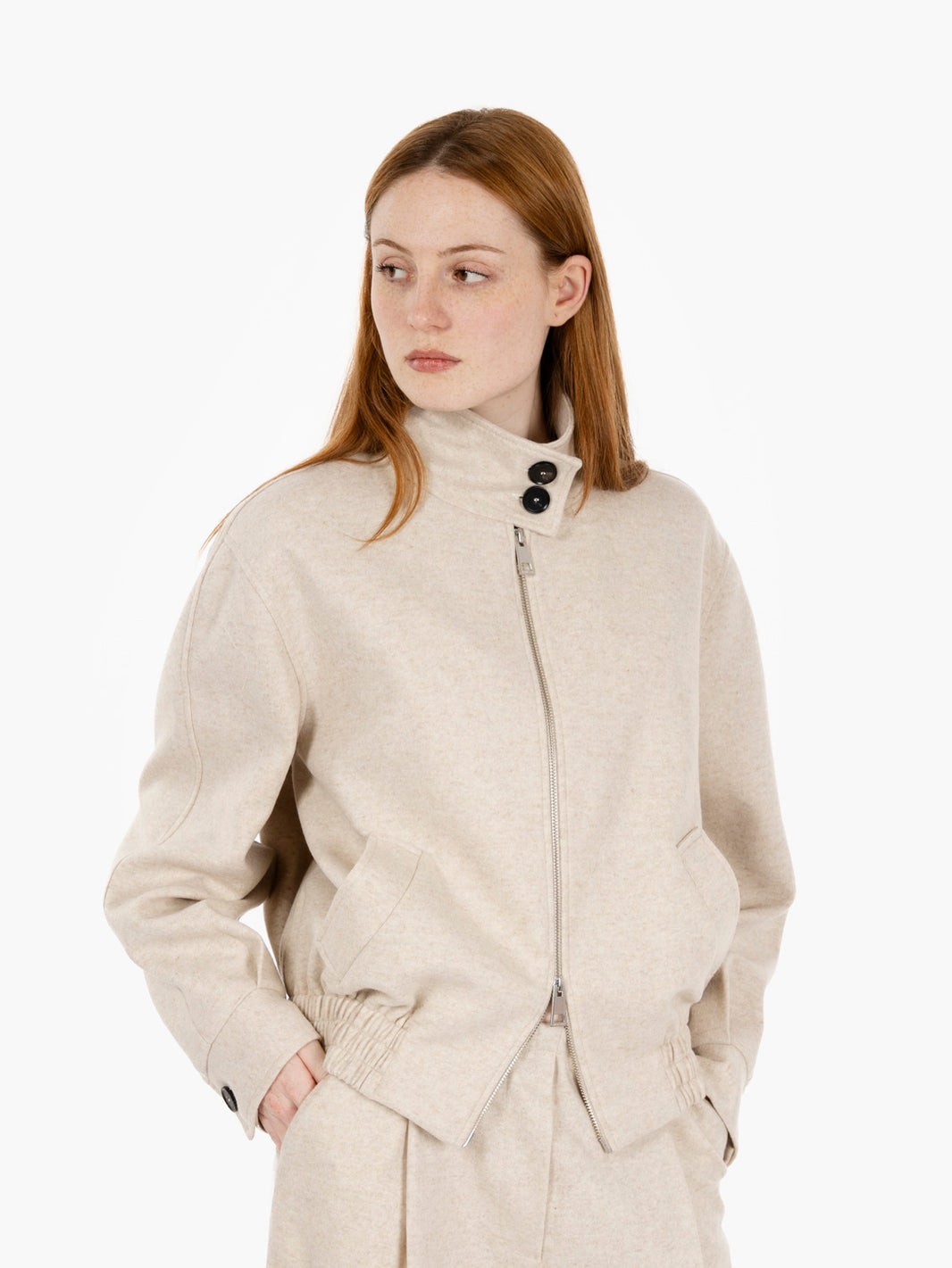 Rooney mocha bomber jacket