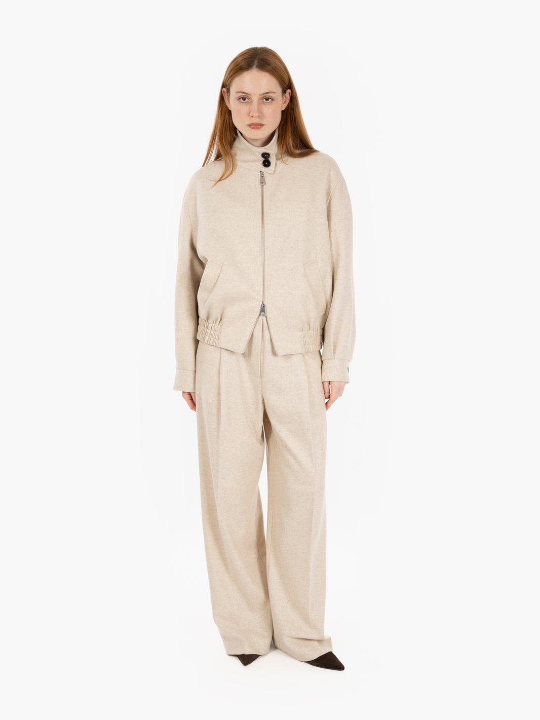 Pantaloni cashmere Arthur mocaccino