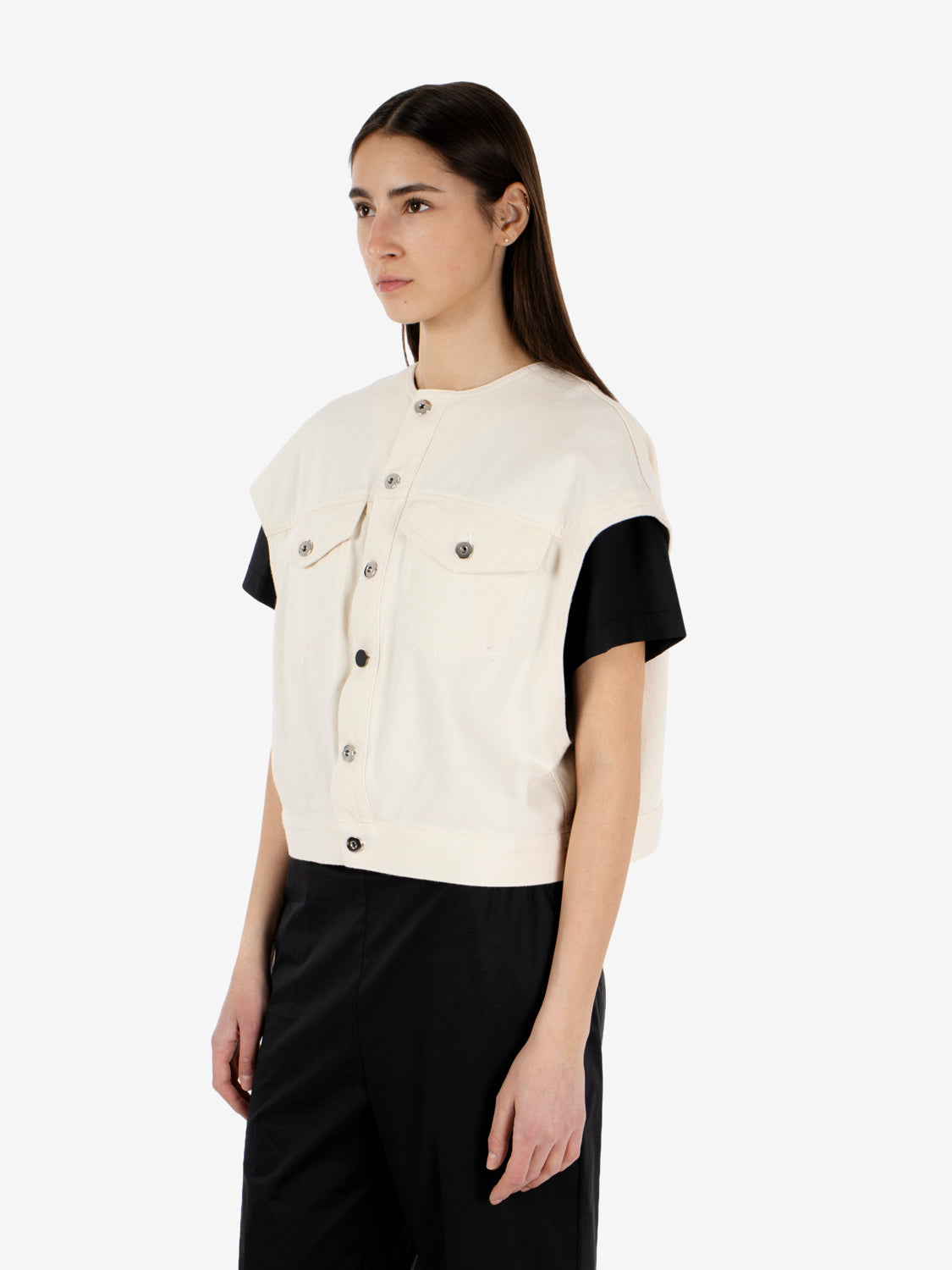 Idris Raw Denim Vest