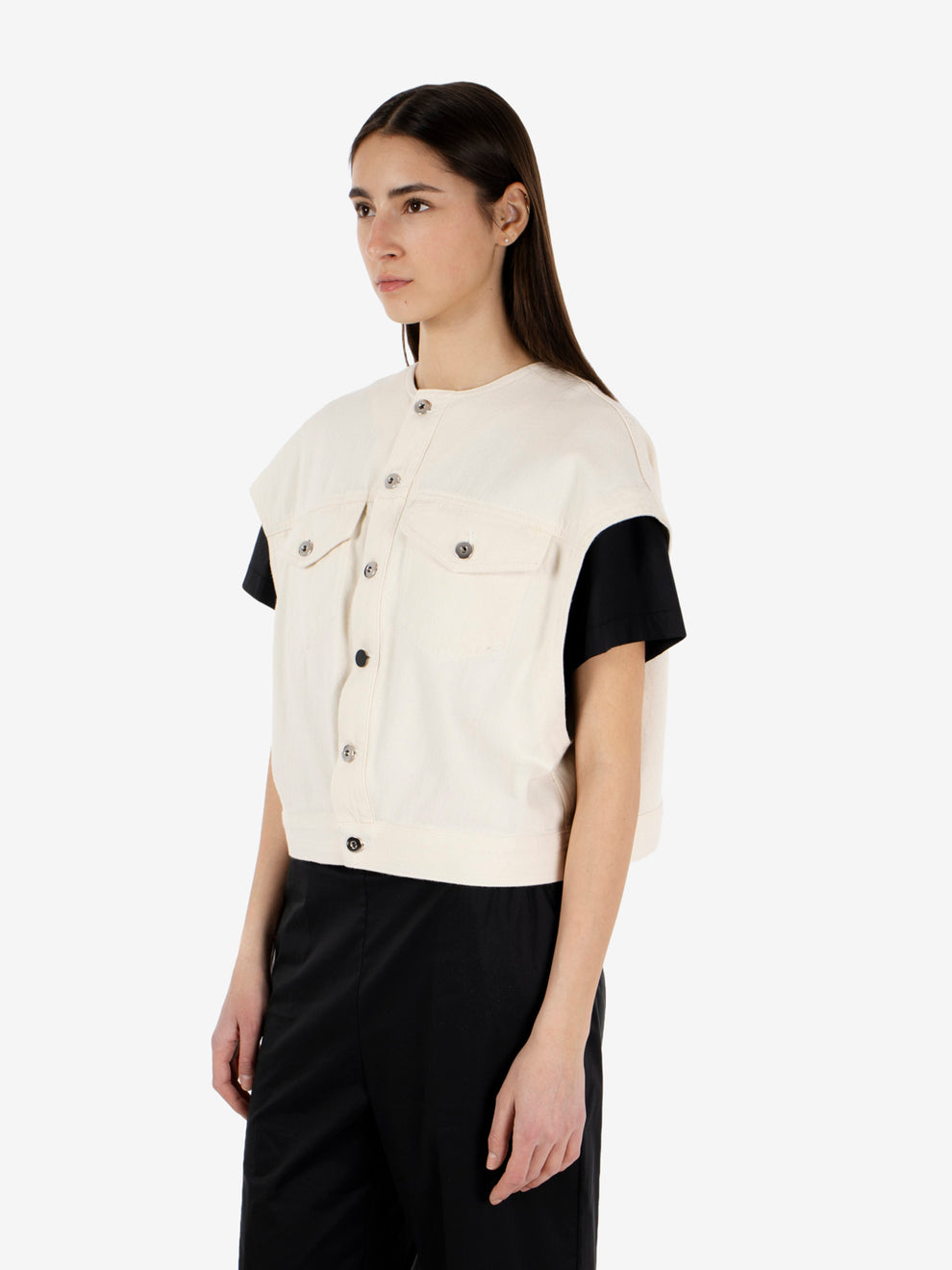 Idris Raw Denim Vest