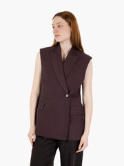 LIVIANA CONTI - Gilet Louis magma