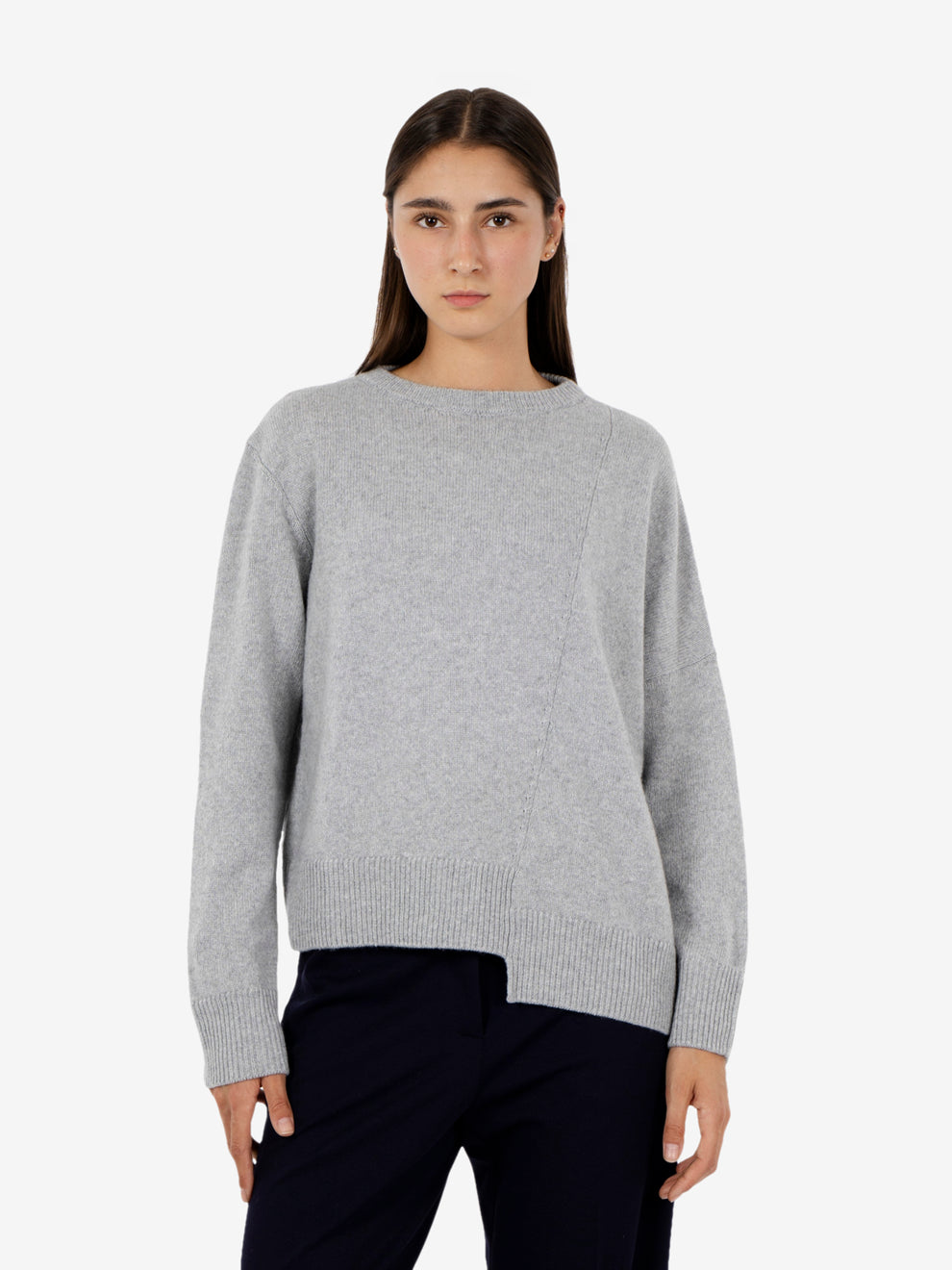 Maglione Annette grigio chiaro melange