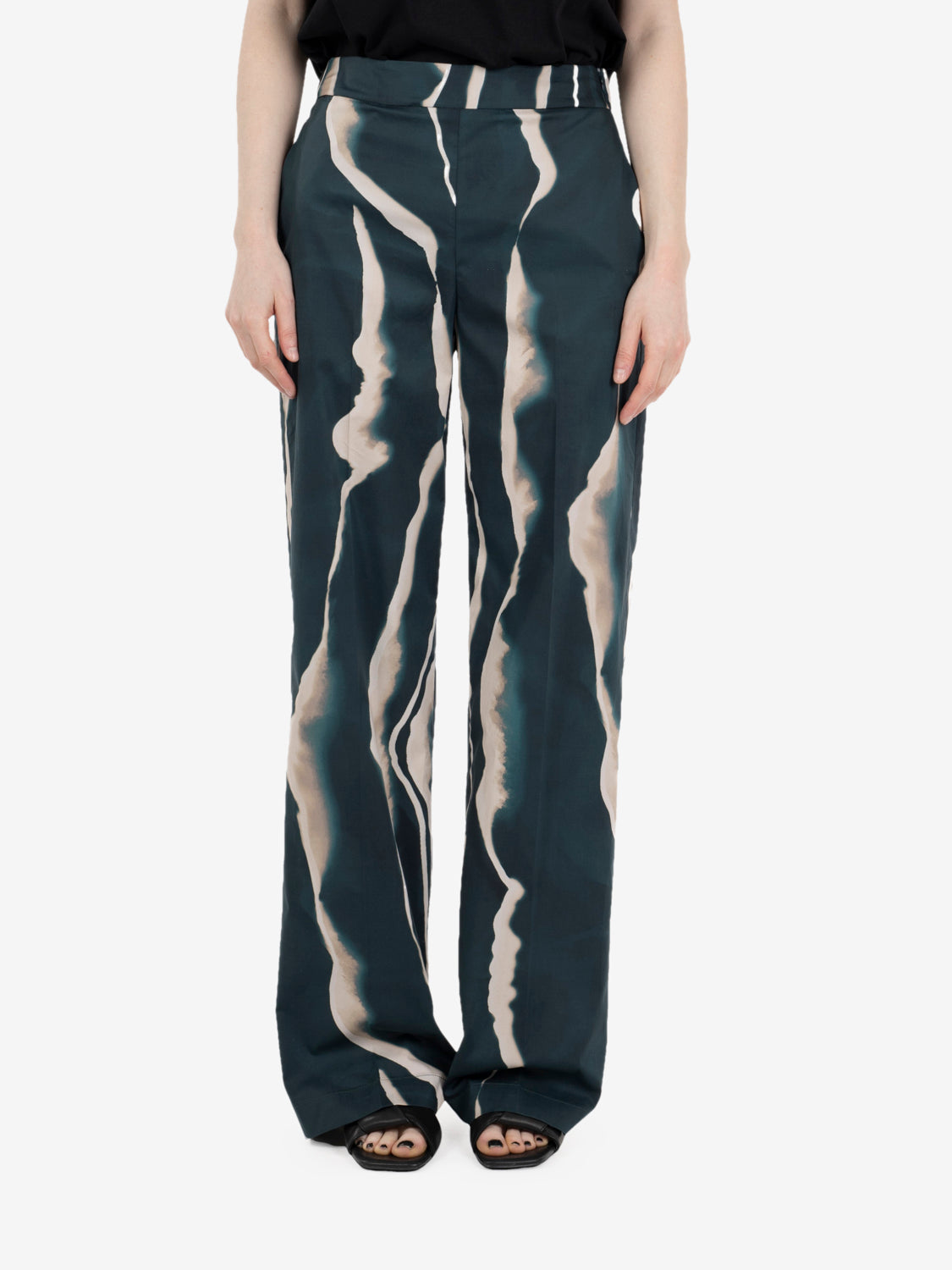 Pantalone Cesira seashell abete / ecru